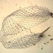 Lilac Birdcage Veil Bandeau Bridal 9 inches