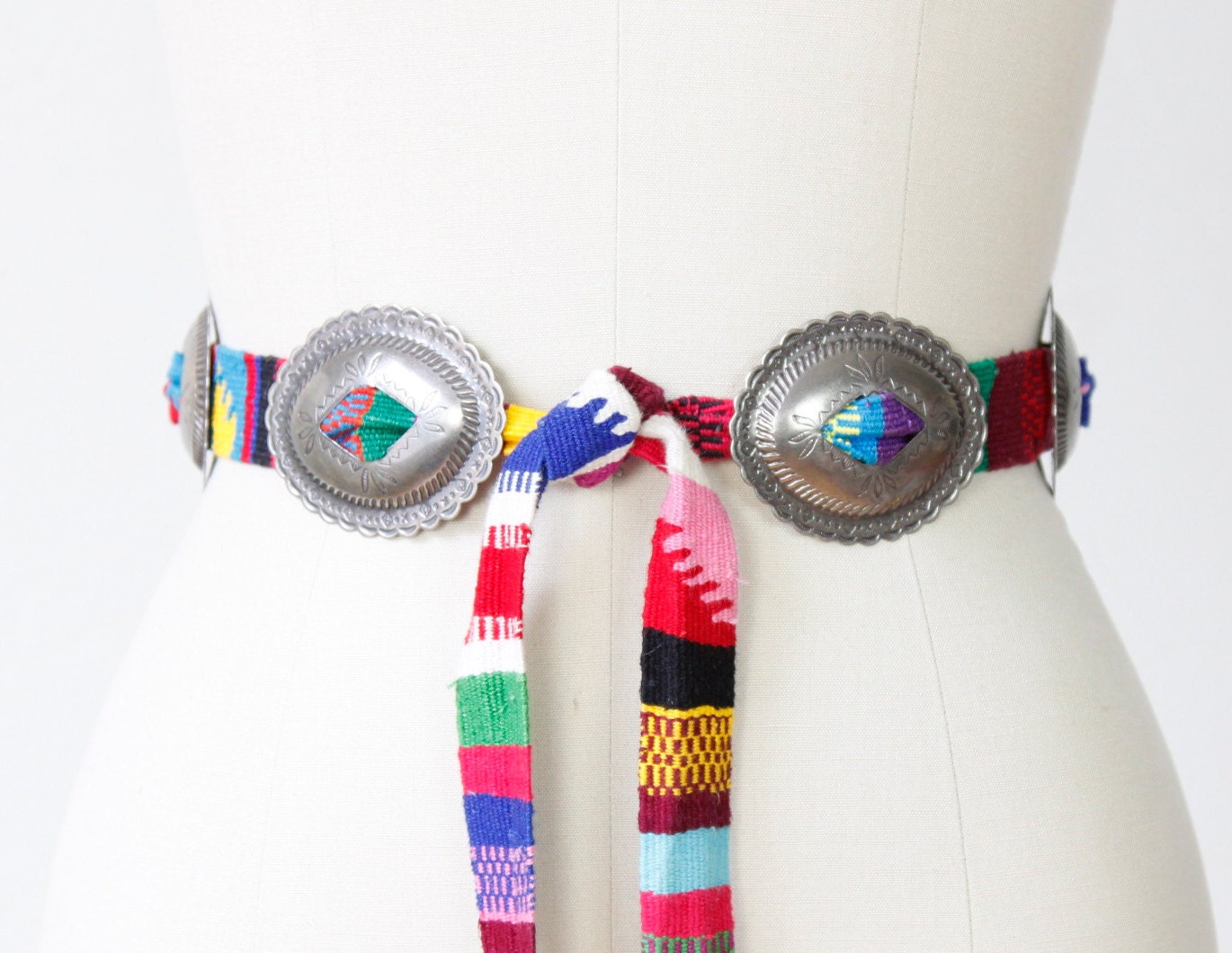 Bright Color Woven Southwest Indian Navajo Belt