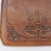 Art Deco Nouveau Floral Tooled Leather Vintage Bag
