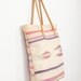 Ethnic Cream and Pink Kilim Textile Tote Bag