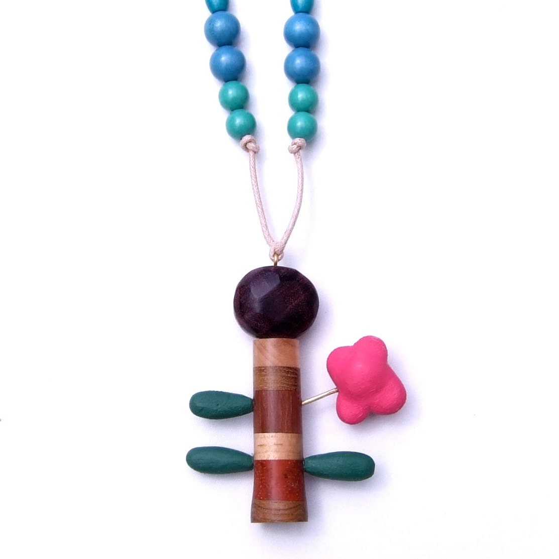 wood necklace