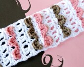 Free Crochet Pattern Headbands Ridged Ties & Lacy Buttoned