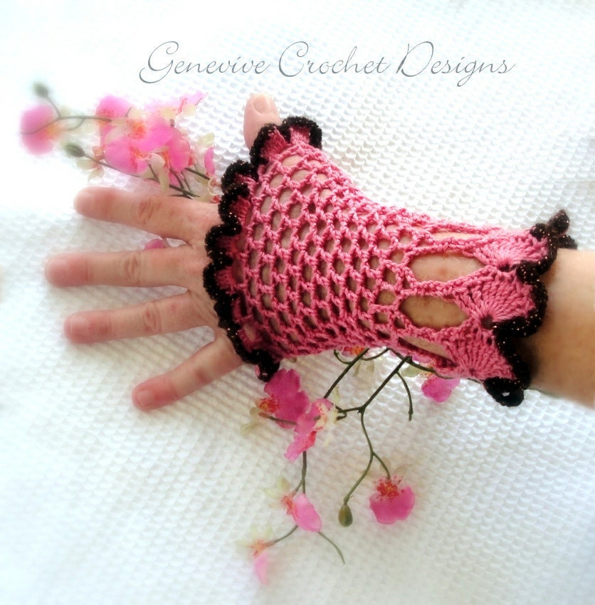 Crochet Pattern Victoria Gloves Vintage Inspired DIY PDF No. 23