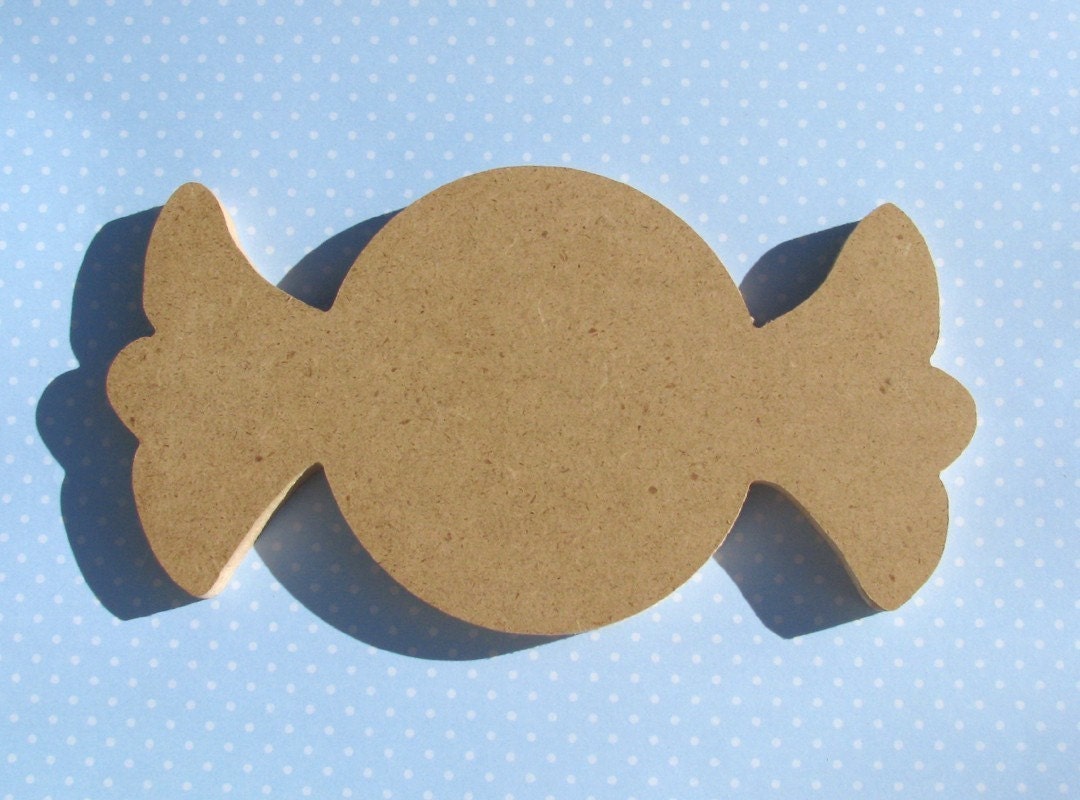 CANDY 8 inch unfinished MDF shape