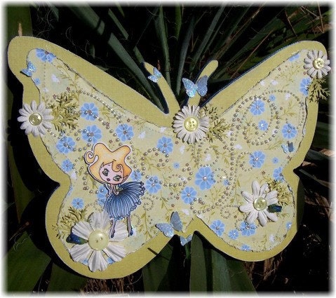 FLUTTERBY 8 inch unfinished MDF shape