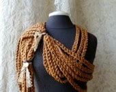 Chains That Bind Scarf - The Nostalgia Series - Wearable Fiber Art by Fringe - fringe