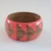 Coral Stained Wood Bangle- S-XL