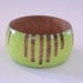 Neon Yellow Stained Wood Bangle- S - XL