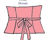 Reversible wrap obi corset belt - PDF pattern