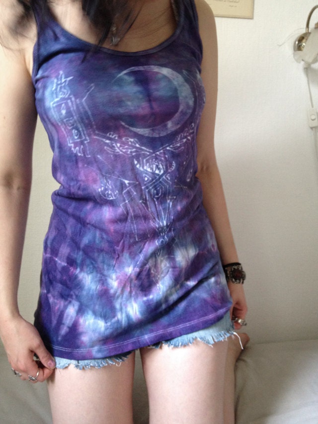 Night Aurora Women's Long Tank
