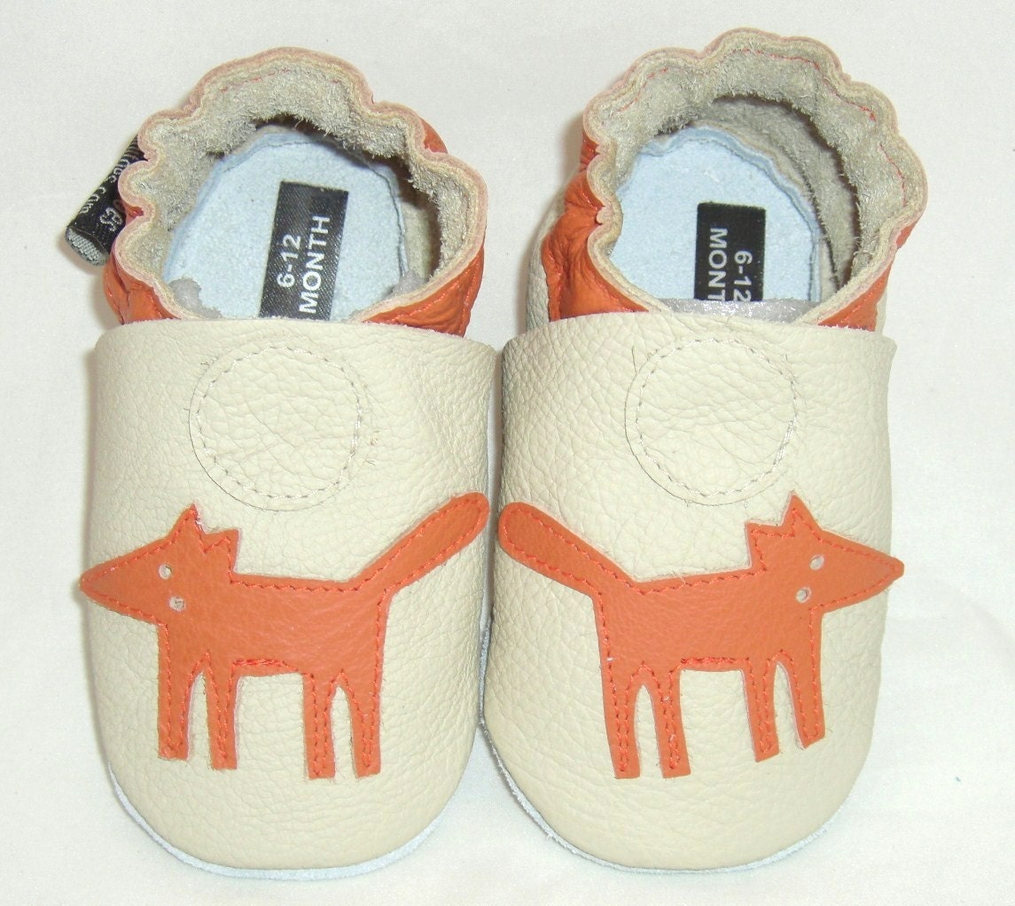 Mini Toes soft sole leather BABY shoes fox pick your size