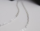 30 Inch SMALL OVAL Link Sterling Silver Chain