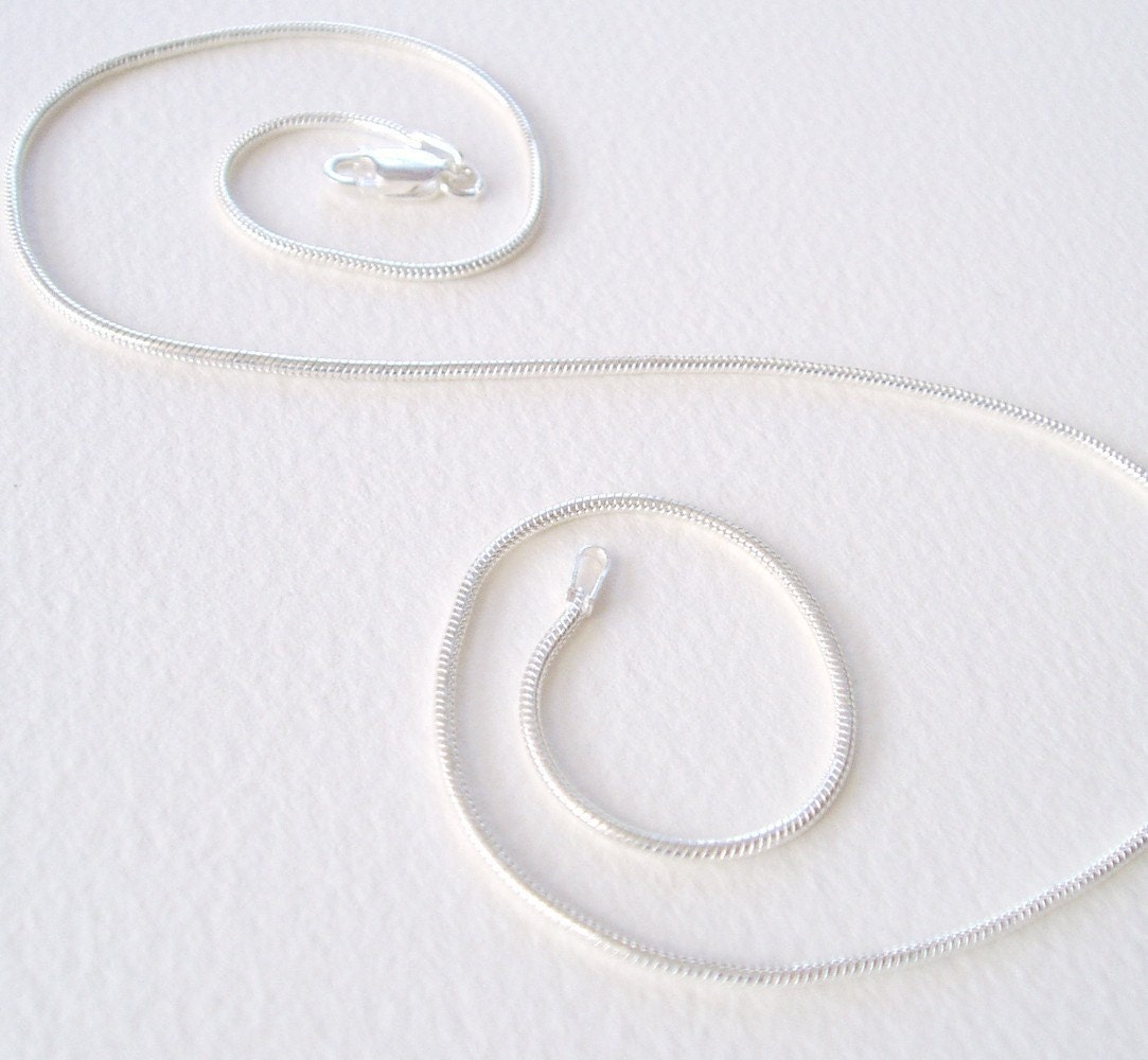 16 Inch Sterling Silver Snake Chain