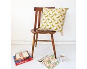 Cushion cover 50x50cm - Colts in Goldenrod