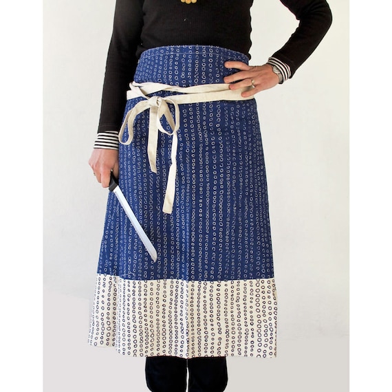 Apron - Abacus, in Inky Blue