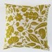 Cushion cover 50x50cm - Leaves, in autumn gold