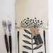 Pincushion table runner - charcoal