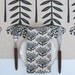 Pincushion table runner - charcoal