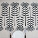 Table runner - Pincushion, in charcoal