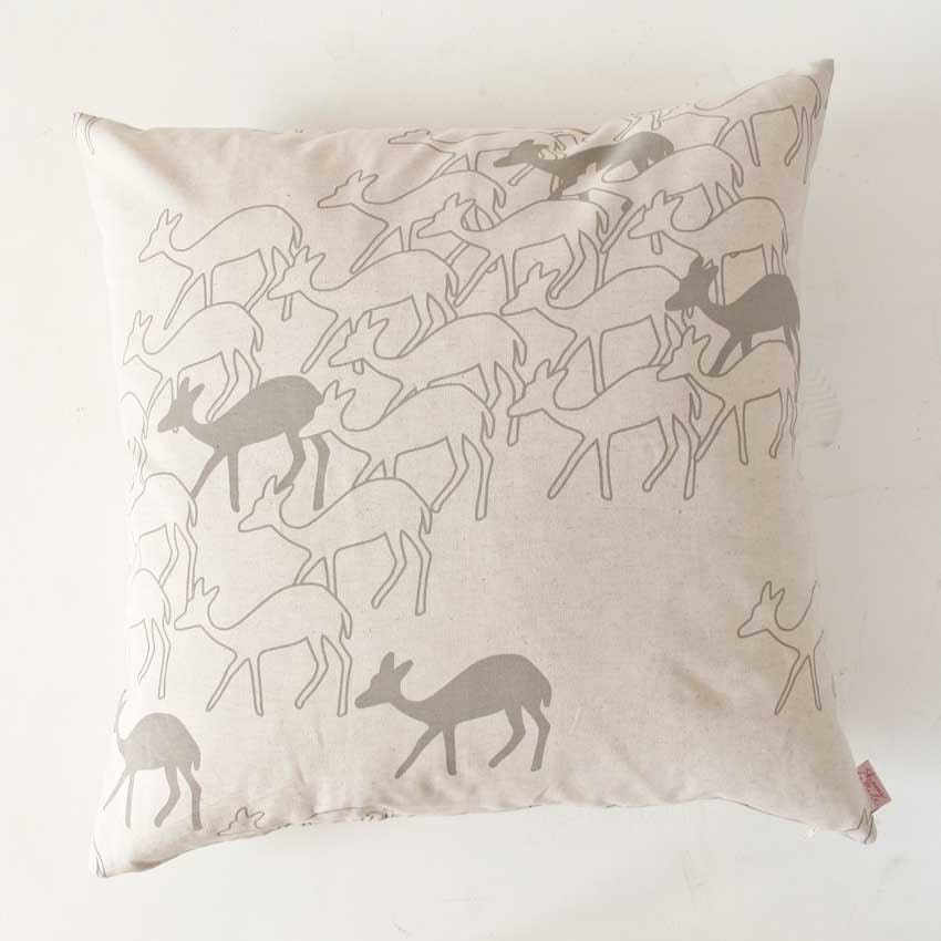 Cushion cover 60x60cm - Duikers, in smoke grey