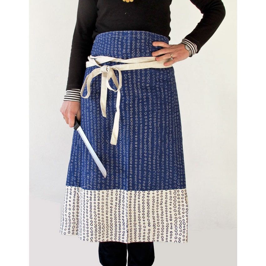Apron - Abacus, in Inky Blue
