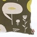 Cushion cover 50x50cm - Wild Flowers, in Lemon Humbug