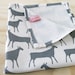 Herds in grey - tea towel
