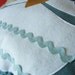 Mosby the Owl Vintage Inspired Wool Olive Felt Applique Decorative Doll Pillow
