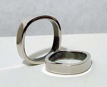 Modern Square Sterling Ring - Size 6