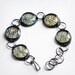 CUSTOM Antique Map Oxidized Recycled Sterling Silver Bracelet