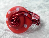 Wire Wrapped Button Ring KIT