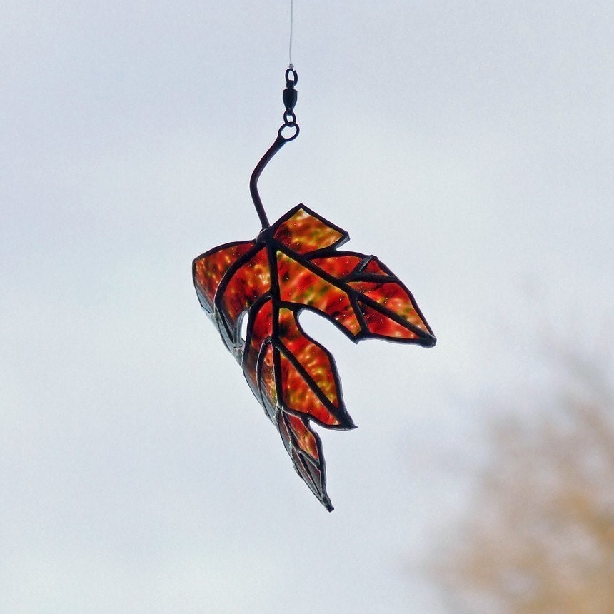 Painted Maple Leaf from Newcastle Ale