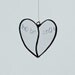 Valentine's Day Decoration, Home Decor, Valentine's Day Gift, Glass Heart Valentine, Transparent Glass Heart One and Only