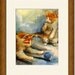 Cat Art, Fine art print Orange tabby kittens orange