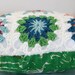 Crochet Granny Square Sofa Pillow, 14" x 14"