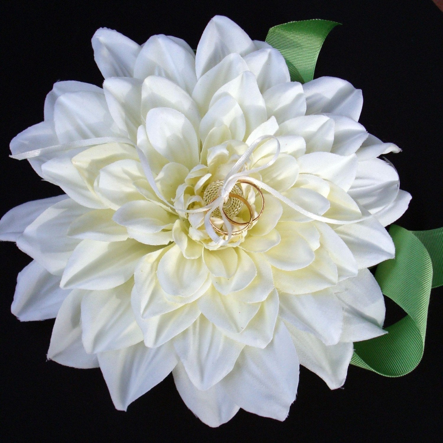 Items Similar To Ring Bearer Pillow Alternative Delightful Dahlia