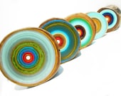 Paintings Modern Design Elements on Reclaimed Wood Nature Inspired