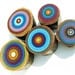 5th Wedding Anniversary Gift Reclaimed Wood Original Sustainable Art Painted Tree Rings