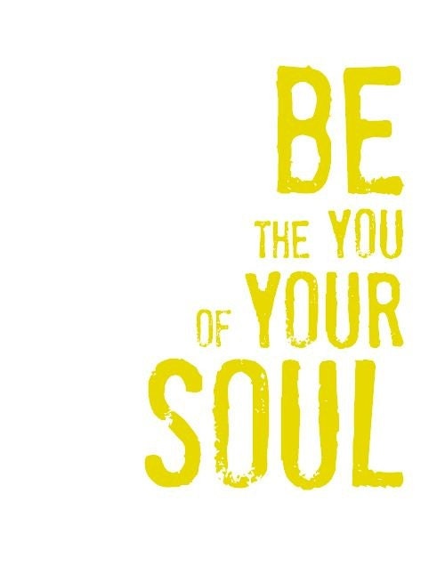 Inspirational Nursery Wall Art Any Color Be the You of Your Soul Print 8 x 10 Magenta