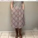 Vintage 70s High Waisted Plaid Wool A-Line Skirt