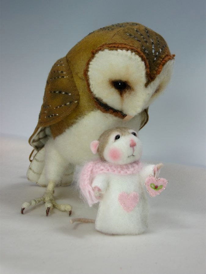 PDF CLASS Needle Felted Animal Dressed Mouse/Bunny Needle Felting Class to create BOTH the Bunny and Mouse