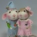 Tutorial Needle Felted Animal Dressed Mouse & Bunny Class Needle Felting / Create a Bunny and Mouse (Kit Available and sold separately)