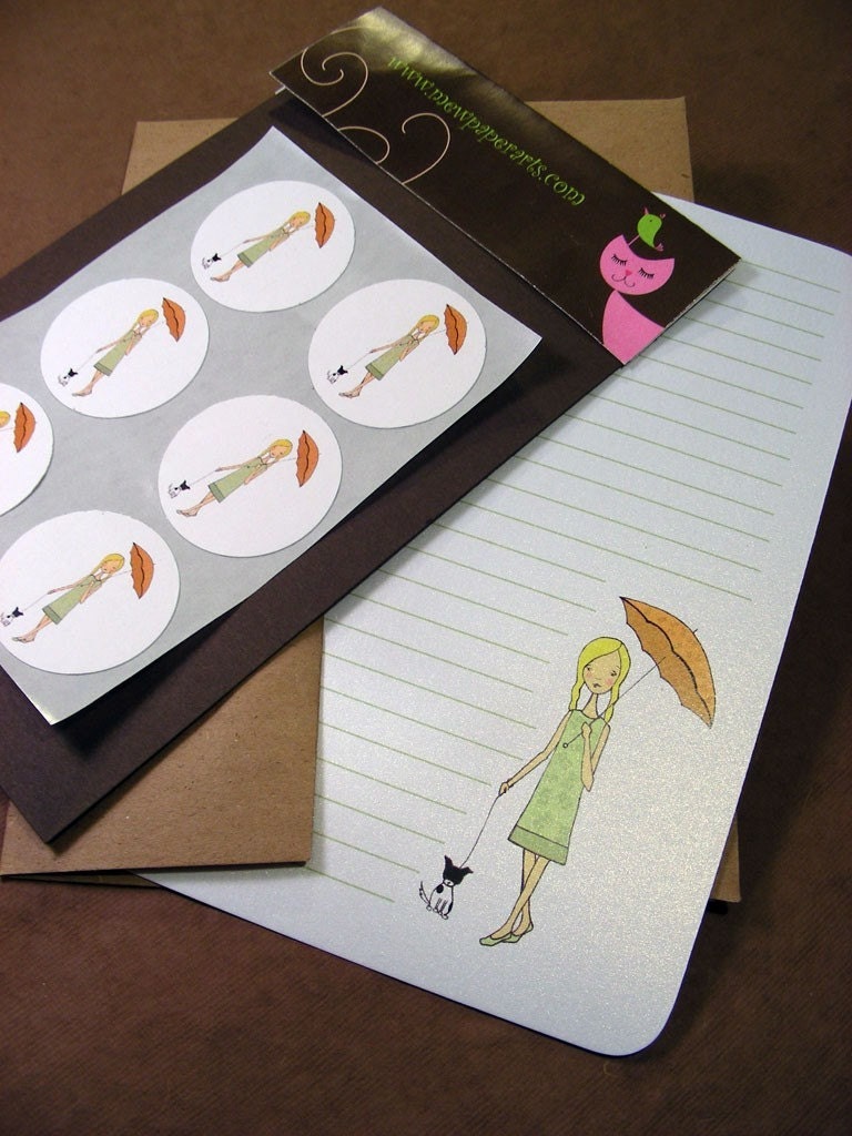 Under my Umbrella Writing Set