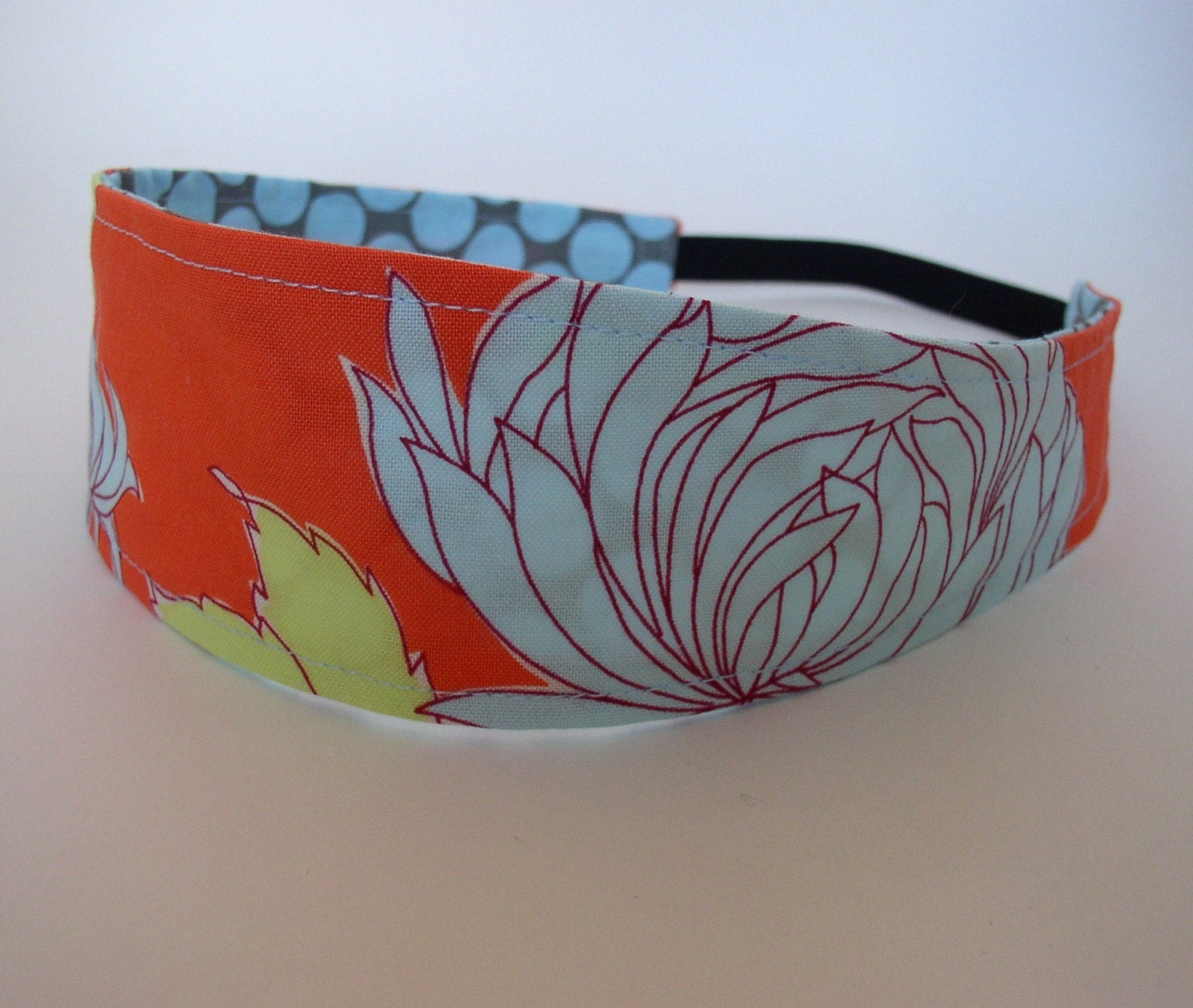Handmade Reversible Headband - Sunset Glow
