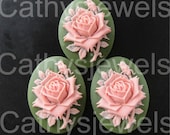 English Rose Portrait Cameos 40x30 Set Of Three