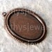 Antique Copper Roped Edged Settings 25X18