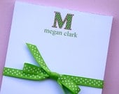 Personalized Note Pad -  5x7 Initial