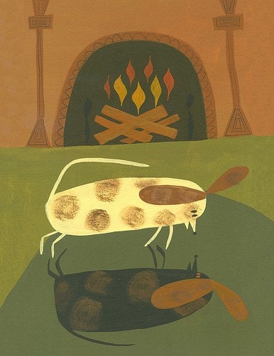 Cozy. Limited edition 8.5x11 print by Matte Stephens.