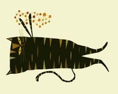 Lillian playing with an abstract thought.  Limited Edition 8.5x11 print by Matte Stephens.