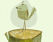 Bird Log.  Open edition print by Matte Stephens.